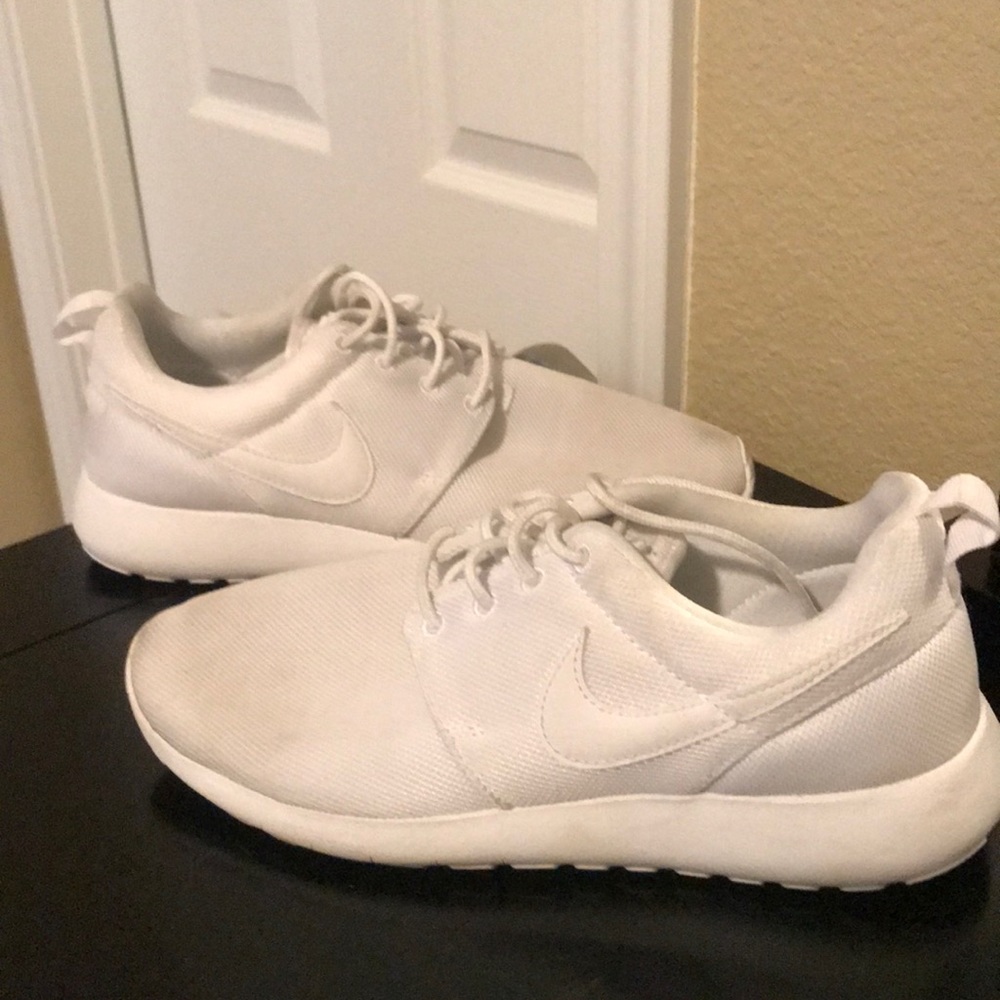 All white Nike